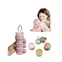 GENERICO - Dispensador Rosado torre de leche y cereales osito