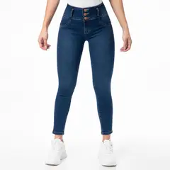FITS ME - Pantalon Clasico Denim Stretch Cryss Mujer