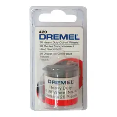 DREMEL - Discos de Corte 15/16" (23.8 mm) Para Metales x 20 Und 420