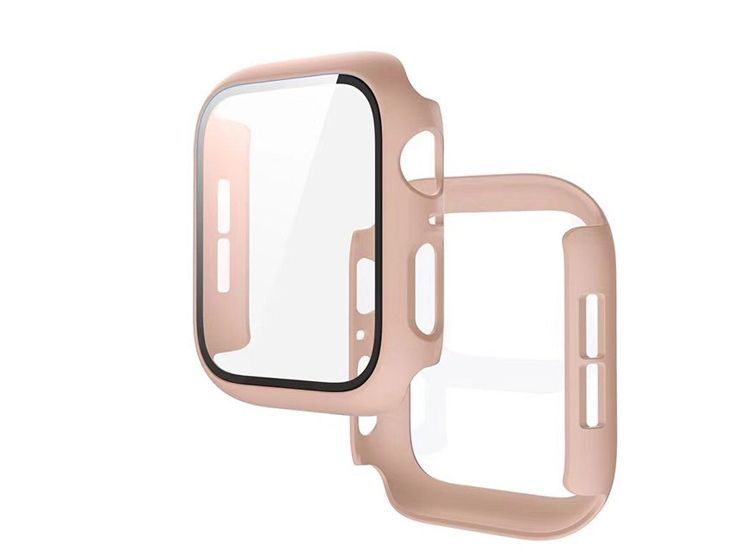 Case Bumper con Vidrio Incorporado para Apple Watch 44mm - Nude