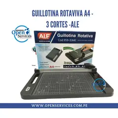 GENERICO - Guillotina de papel Rotativa A4- 3 T.Cortes Ale