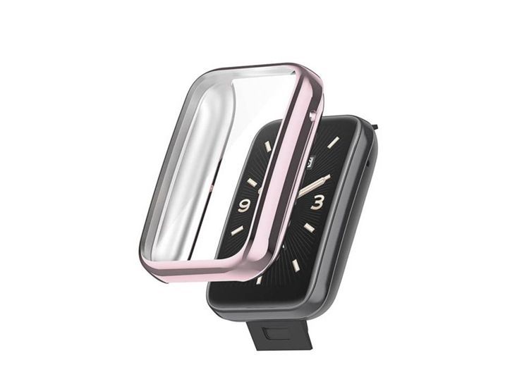 Case Bumper con Vidrio para Xiaomi Band 7 Pro - Nude