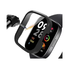 GENERICO - Bumper con Vidrio incorporado para Redmi Watch 3 - Negro