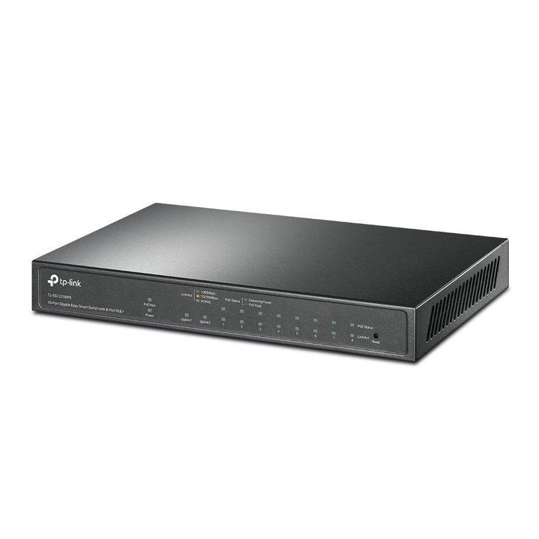 TP-Link - Switch TL-SG1210MPE de 10 Puertos Gigabit (8 Puertos PoE+)