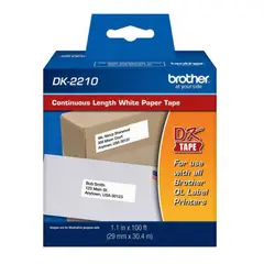 BROTHER - Etiqueta DK-2210 29MM X 304M Rollo Continuo
