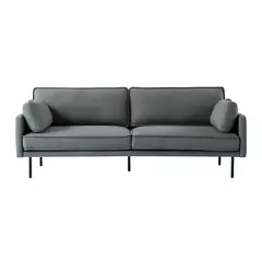 GENERICO - Sofa Nour 3 cuerpos gris oscuro