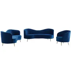 GENERICO - Juego de Sala 3-2-1 Katy azul