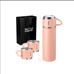 GENERICO - Termo de Acero Inoxidable Rosado 500ml