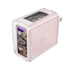 ACEFAST - Cargador de pared A47 PD65W GaN Cherry Blossom 2xUSB-CUSB-A