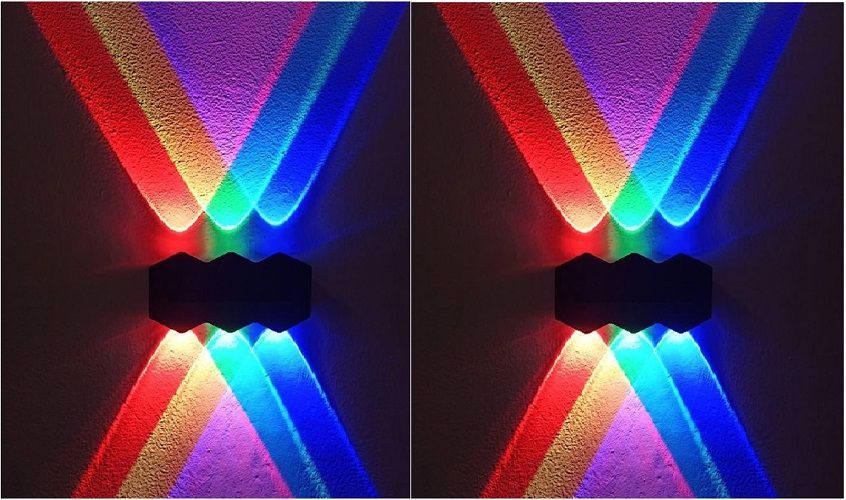 Aplique de pared multicolor (pack de 2 unidades)