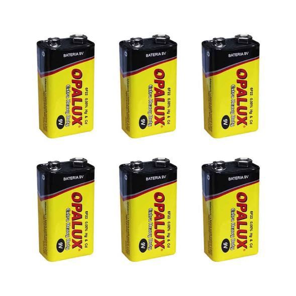 Kit 6 Baterías 9V BAT9V100-6