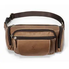 ARMUZ - Canguro Pechera de Cuero Vacuno 8355 Full compartimientos