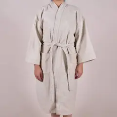 GENERICO - Salida de baño de 450 gramos - M - Beige