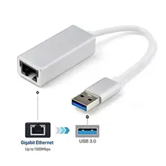 OEM - Adaptador de Red Tipo Usb 3.0 a Rj45 Gigabit Windows Mac - ALUMINIO