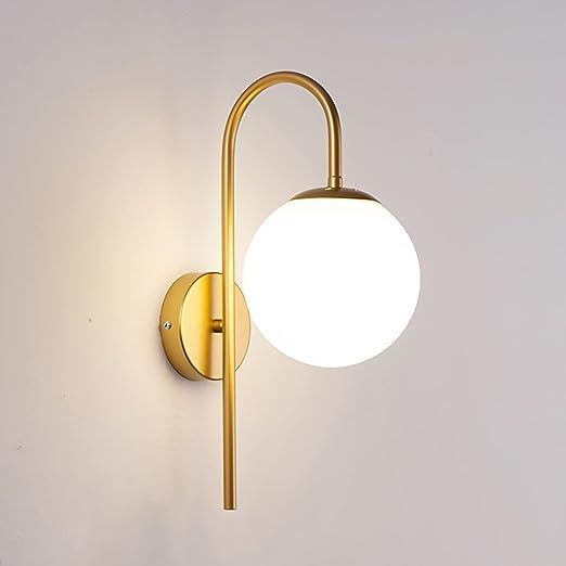 Lámpara de pared modelo bola de cristal