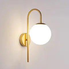 GENERICO - Lámpara de pared modelo bola de cristal