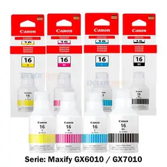 CANON - Pack de tinta GI-16 Serie Maxify GX6010 GX7010