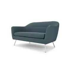 YOLODECORO - Sofá Reece De 2 Cuerpos Mina Earl Blue