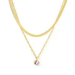 AZZIA JOYERIA - Collar Doble Alma Waterproof