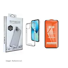 SPACE - Case para Iphone 13 y Mica de Vidrio