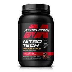 MUSCLETECH - NITRO TECH 100% WHEY GOLD DOUBLE RICH CHOCOLATE 2lb