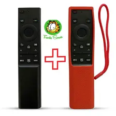 UNIVERSAL - Control Remoto Para Tv Samsung Smart Qled 4k Funda Roja