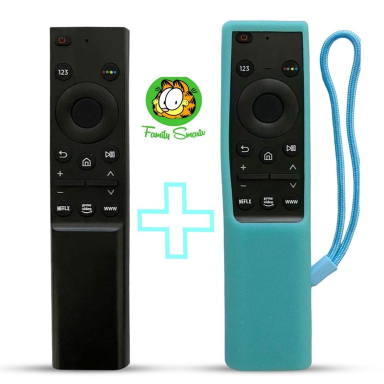 Control Remoto Para Tv Samsung Smart Qled 4k Funda Turquesa