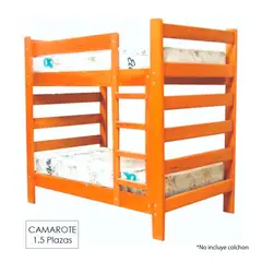 GENERICO - Camarote 1 Plaza 1/2 Ambos Pisos Madera Tornillo