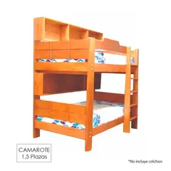 GENERICO - Camarote 1 Plaza 1/2 Ambos Pisos Madera Tornillo