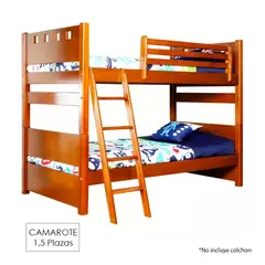 GENERICO - Camarote 1 Plaza 1/2 Ambos Pisos Madera Tornillo