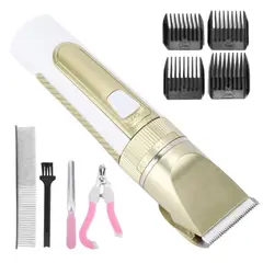 OEM - Pack Cortapelo Recargable Mascota mas Peine Cortauña y Lima