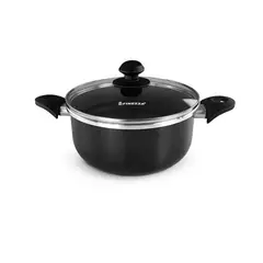 FINEZZA - Olla Antiadherente de 24 cm en Color Negro FZ-X324AH