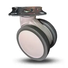 SERRATURE - GARRUCHA MED BLANCA 100MM CARGA 80KG