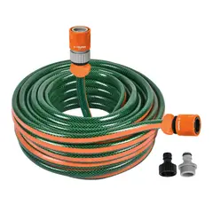 TRUPER - Manguera para hidrolavadora 25m manguera de riego conectores rápidos