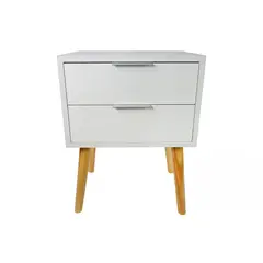 PELIKANO - MESA DE NOCHE VELADOR MODERNO ROBLE BLANCO