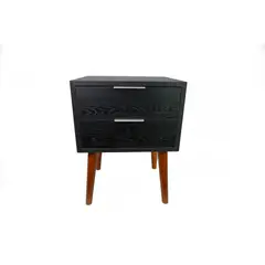 Pelikano - MESA DE NOCHE VELADOR MODERNO ROBLE NEGRO
