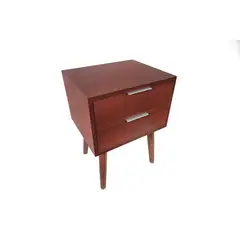 Pelikano - MESA DE NOCHE VELADOR MODERNO CEDRO NATURAL