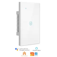 MADTRONIX - Interruptor De Luz Smart Wifi Simple Alexa y Google Sin Neutro Blanco