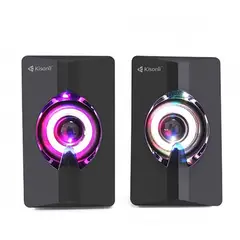 KISONLI - Parlantes Gamer Stéreo Portátiles Con Luces LED - L-2020