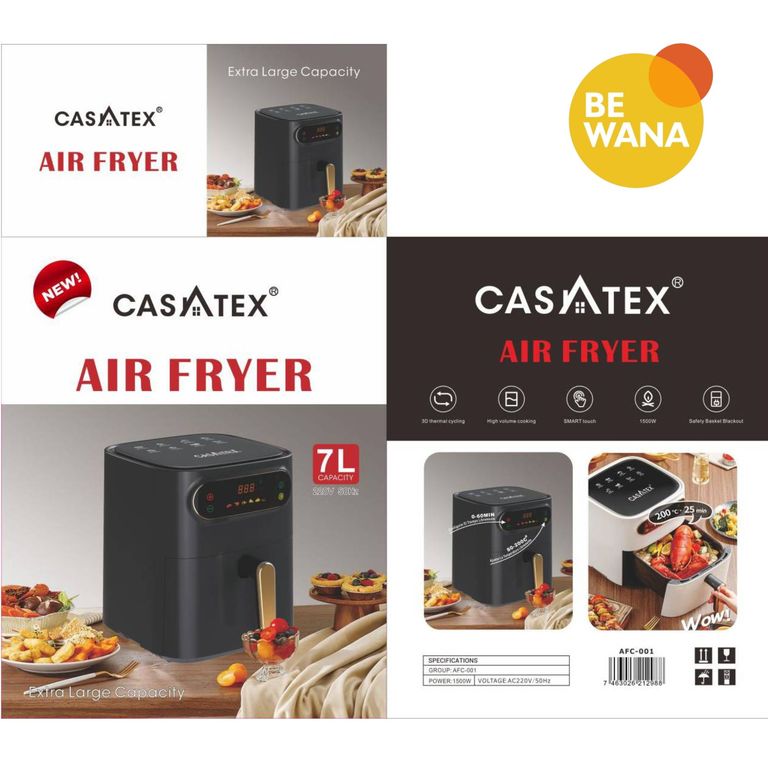 Freidora Aire Airfryer Digital 7 Litros Sin Aceite AFC001 Extra Grande