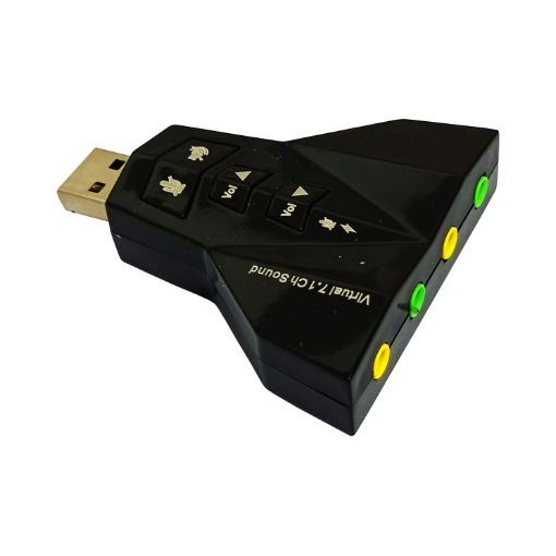 Tarjeta de Sonido USB 7.1 2 Mic y 2 Aud VIRTUAL7.1 TECH