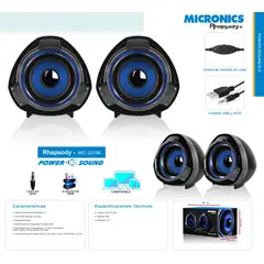 GENERICO - Parlante Micronics USB Rhapsody MIC S315B