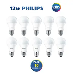 PHILIPS - Foco led 12w ecohome / pack 10 unidades