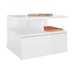 GENERICO - Velador Flotante Muebles Gaudi Liz Blanco.