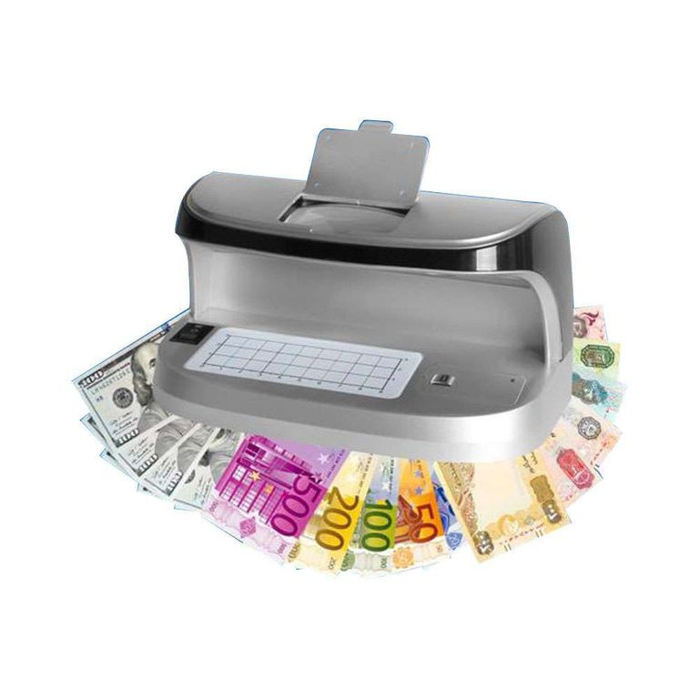 Equipo para Detección de Billetes Verdaderos Recargable con Lupa