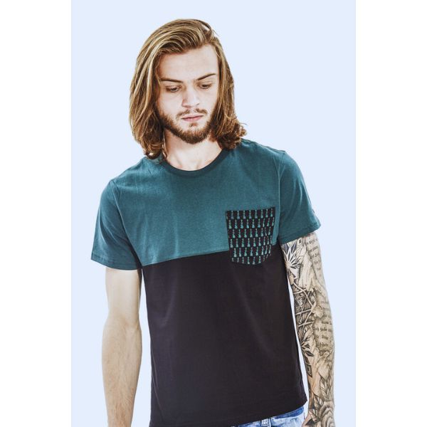 0104023217-ALDOS-POLO SLIM FIT 2 COLORES BOLSILLO ESTAMPADO GUITARRAS