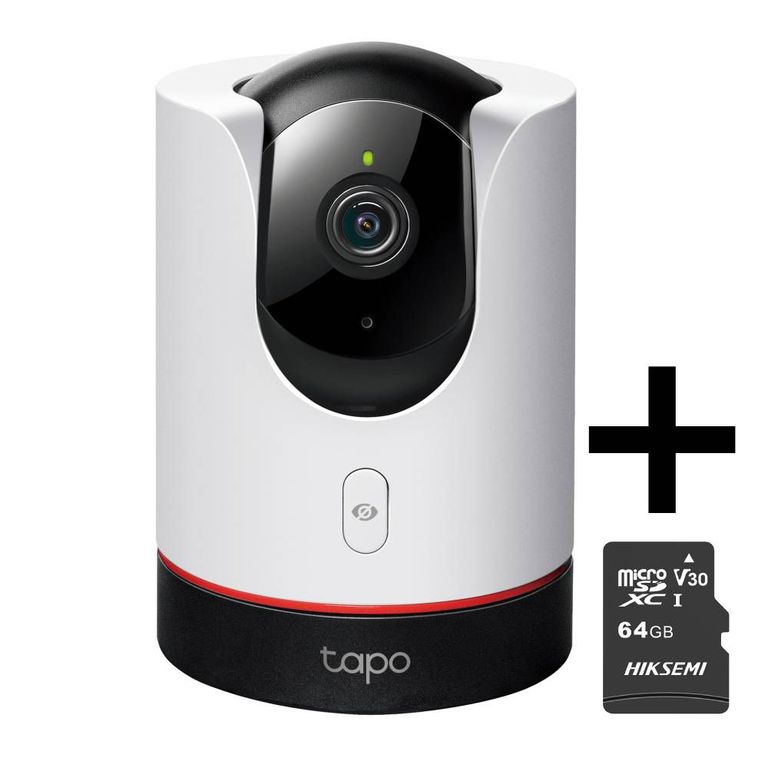Cámara de Seguridad para el hogar Wi-Fi TAPO C225 MicroSD 64GB