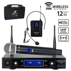 BATBLACK - Microfono inalambrico profesional uhf mixto