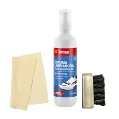 GENERICO - Shampoo espuma zapatillas lavado al seco kit 3 en 1 300 ml