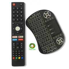 UNIVERSAL - Control Remoto JVC RM-C3362 Android Tv Mini Teclado